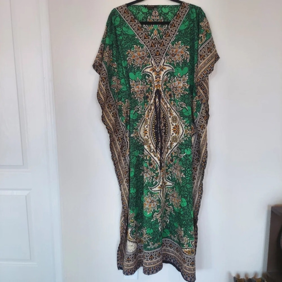 Ana&Rose Kaftan Caftan Long Boho Beach Coverup Fits All - Picture 1 of 6
